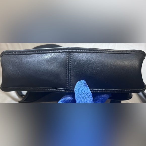 Coach Black Willis Vintage Leather Crossbody shoulder Bag with Detachable Strap - Picture 10 of 17